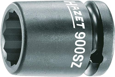 HAZET Schlag- Maschinenschrauber Steckschlüsseleinsatz 900SZ-32 I 12,5 mm Vierkantantrieb, 32 mm Schlüsselweite, mit Bohrung I Steck-Nuss phosphatiert und geölt für Maschinenbetätigung im Sale